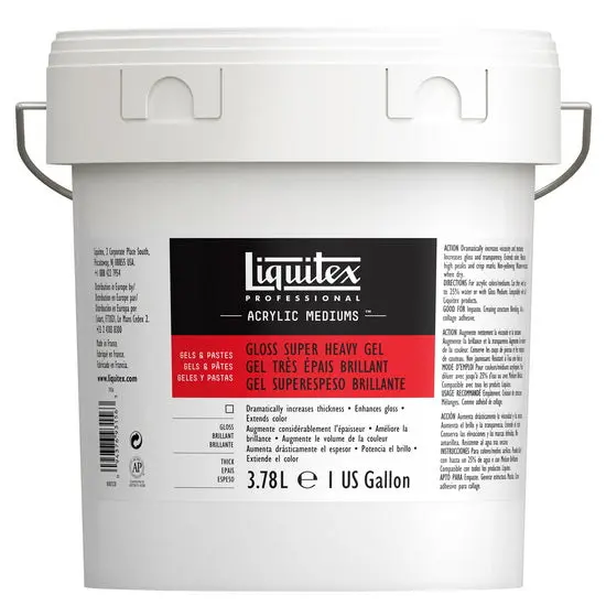Extra Heavy Gloss Gel Medium – 3.78L Large-Format Artist Supply 1