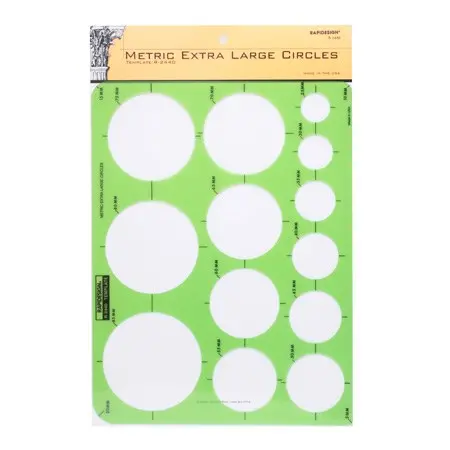 Extra-Large Metric Circle Template Set 1
