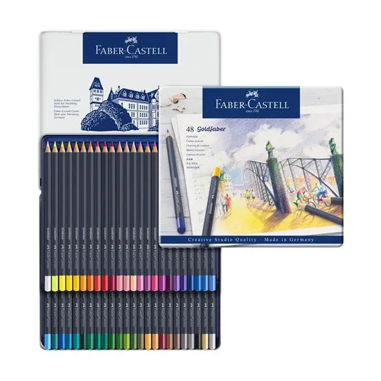 Faber-Castell Goldfaber Colored Pencil Set – 48-Piece Assortment 1