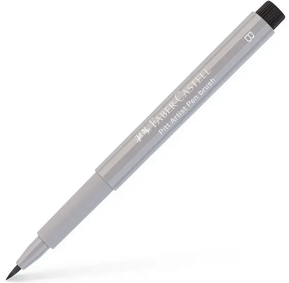 Faber-Castell Pitt Brush Pen – Warm Grey Iii, Blendable Water-Based Ink 1