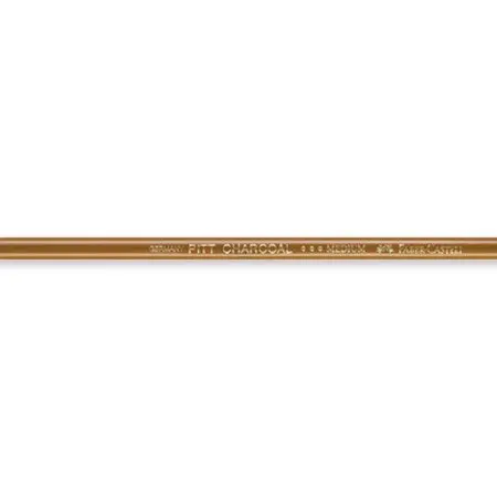 Faber-Castell Pitt Charcoal Pencil – Medium Hardness, Monochrome Black 1