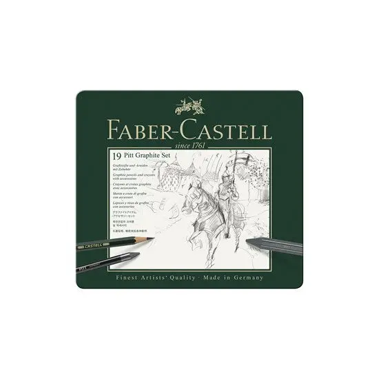 Faber-Castell Pitt Graphite Pencil Set (19-Piece) With Accessories 1