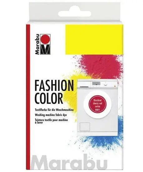 Fabric Dye For Washing Machines – Vibrant Cherry Red Shade 1