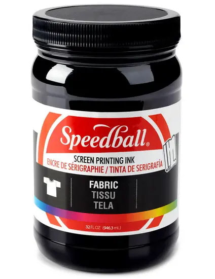 Fabric Screen Printing Ink – Permanent Black, 32 Oz Jar 1