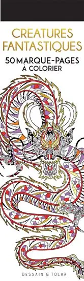 Fantasy Creatures Coloring Book – 50 Printable Bookmark Designs 1