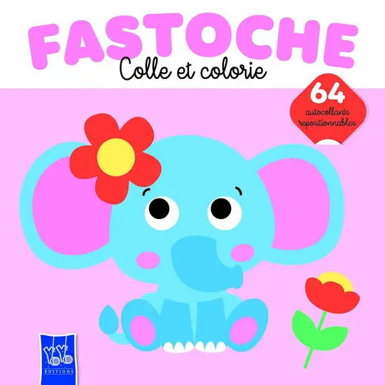 Fastoche Activity Book: Color & Paste – Elephant Theme 1