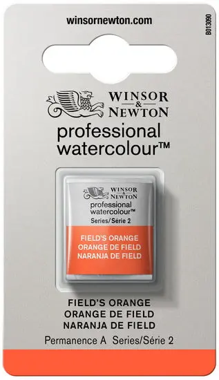 Field’S Orange Watercolor Half Pan – Student Or Travel Set 1