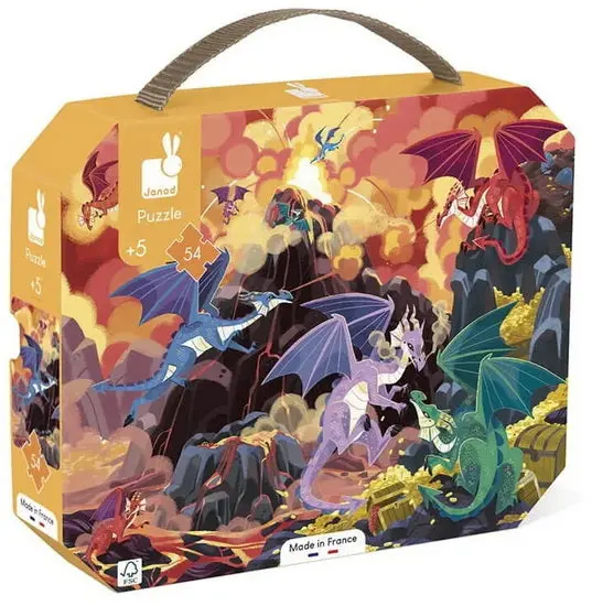 Fiery Dragons Puzzle – 54-Piece Children'S Jigsaw 1