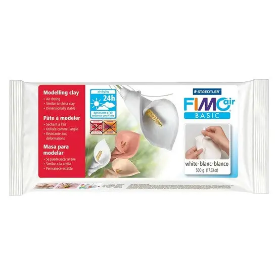 Fimoair Oven-Bake Polymer Clay – 500G White Self-Hardening Modeling Material 1