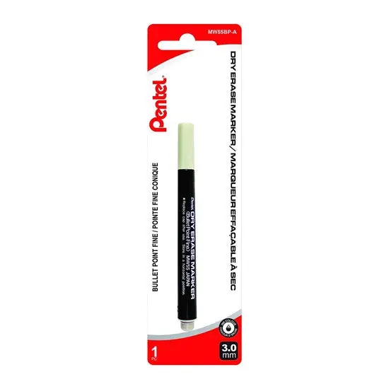 Fine-Tip Dry-Erase Marker In Black, 3.0 Mm Tip 1