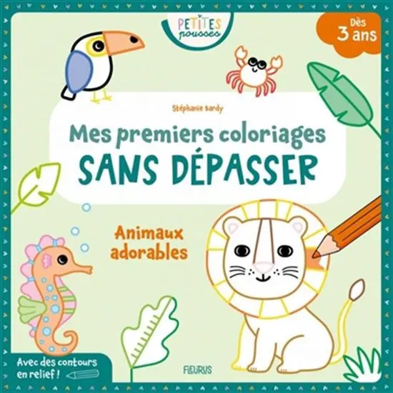 First Coloring Book For Kids – Farm Theme (No-Overline, French Edition) 1