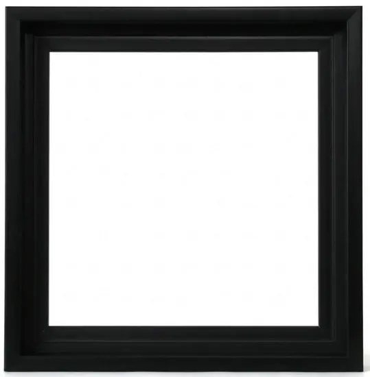 Floating Black Museum Frame – 8×8 Inch Display 1