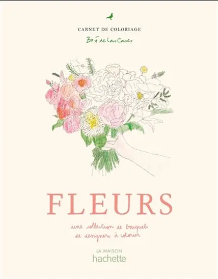 Floral Bouquet Coloring Book – Designer-Curated Flower Illustrations 1