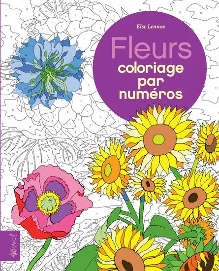 Floral Coloring Book – Numbered Designs For Relaxation & Creativity 1
