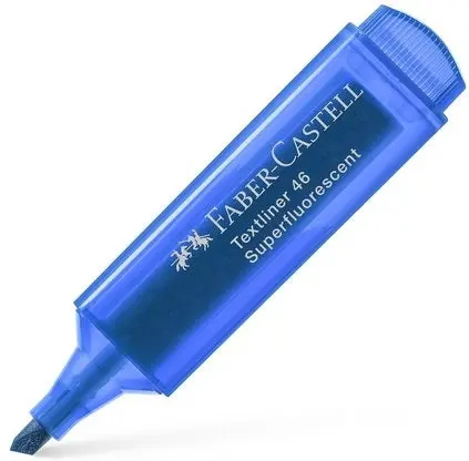 Fluorescent Blue Textliner Highlighter – Bold Underline Marker For Notes 1