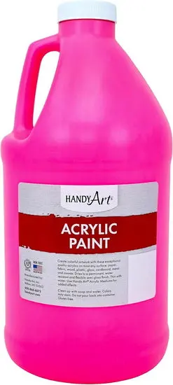 Fluorescent Pink Student Acrylic Paint 1
