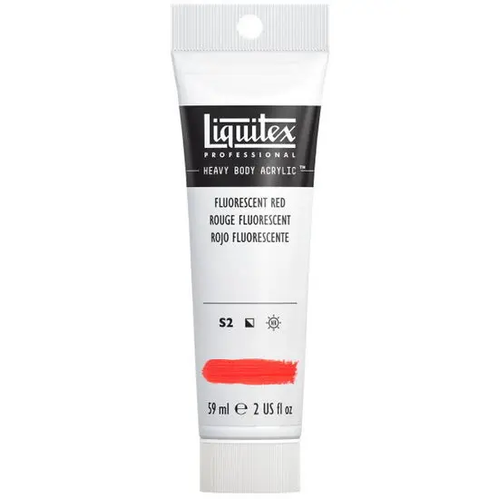 Fluorescent Red Acrylic Paint – 2Oz Hb Formula 1