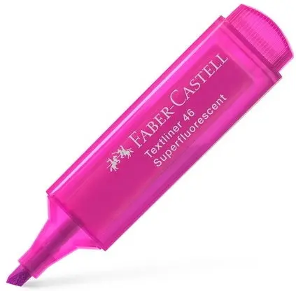 Fluorescent Textliner Highlighter – Vibrant Pink, Quick-Dry Ink For Text Emphasis 1