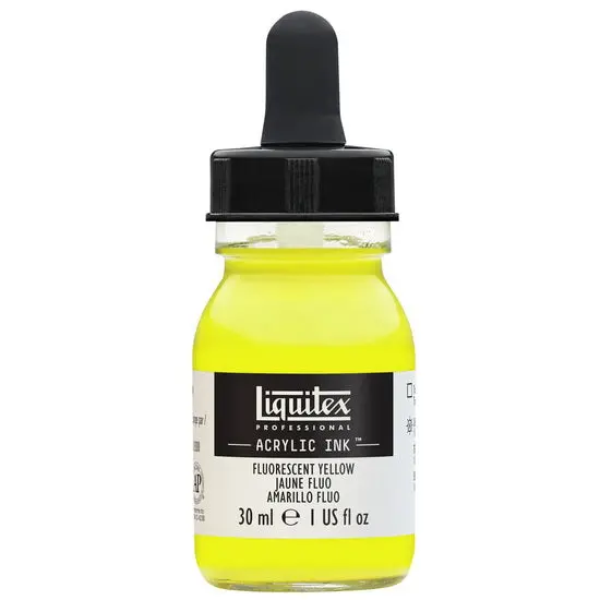 Fluorescent Yellow Acrylic Ink – 30Ml 1