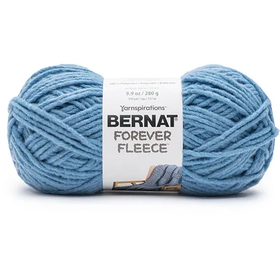 Forever Fleece Bulky Yarn - Ballpoint Blue, 280 G Skein 1