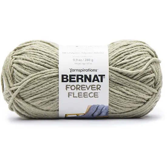 Forever Fleece Bulky Yarn – Matcha Green, 280G Jumbo Skein 1
