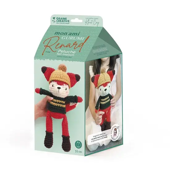 Fox Amigurumi Crochet Kit – Beginner-Friendly Diy Toy Pattern 1