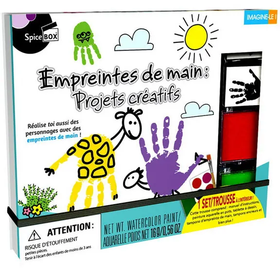 French-Language Handprint Art Creative Kit 1