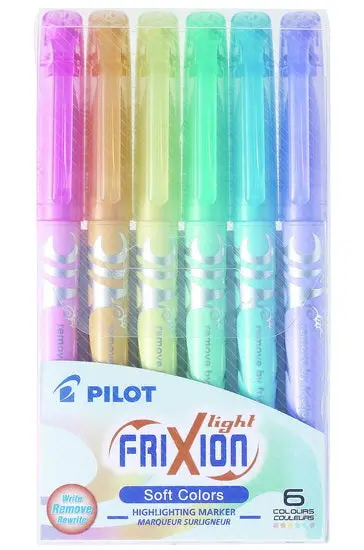 Frixion Pastel Highlighter Set – 6 Colors 1