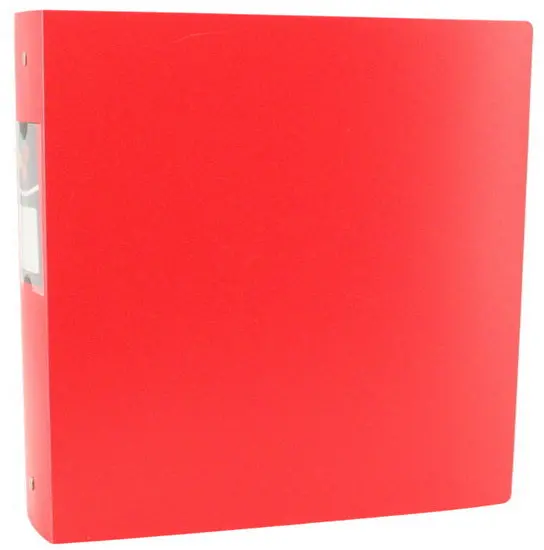 Frosted Spiral Binding Spine – 2-Inch Red Hardcover Binding Supply 1