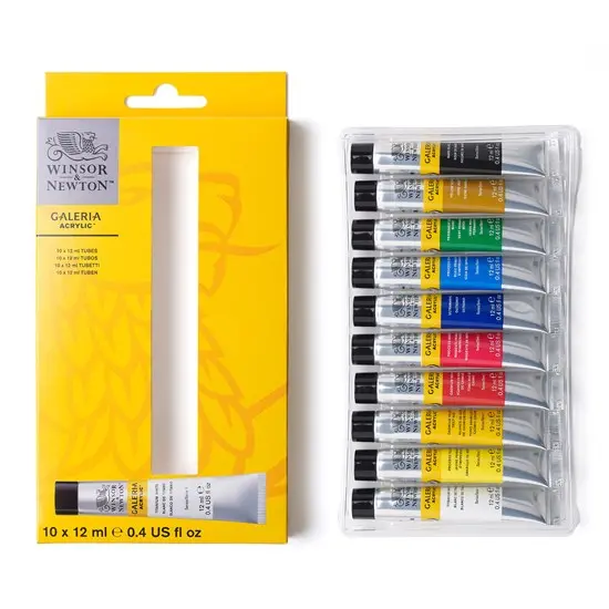 Galeria Acrylic Paint Set – 10 Colors, 12Ml Each 1