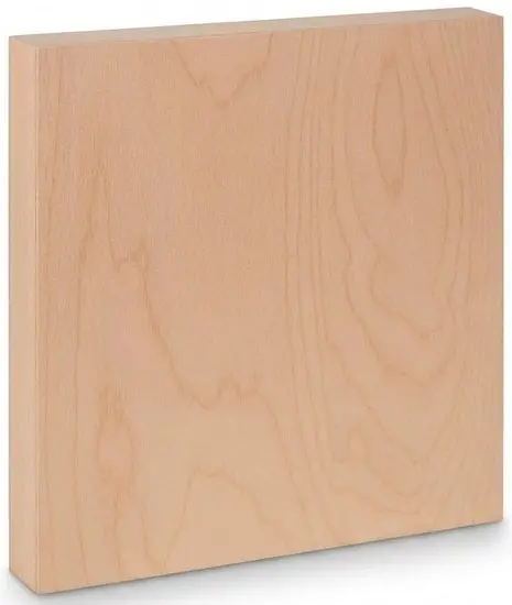 Gallery-Style Wood Panel – 4 In × 4 In 1