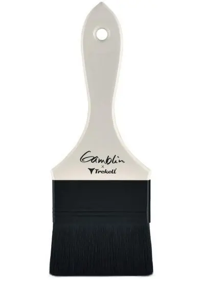 Gamvar Synthetic Varnish Application Brush – 3-Inch Soft Bristle Tool 1