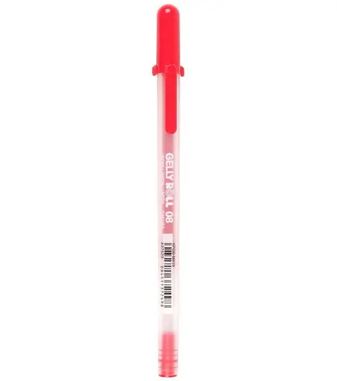 Gelly Roll Gel Pen – Vivid Red Ink, 0.4 Mm Precision Tip 1