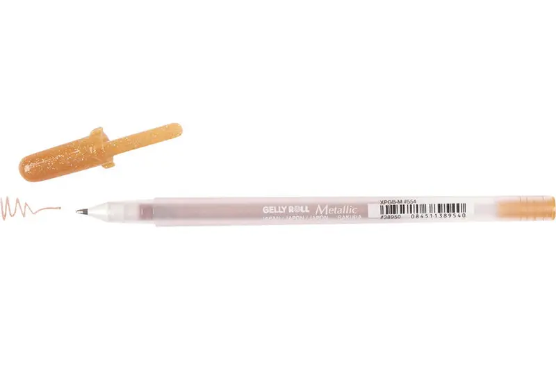 Gelly Roll Metallic Copper Gel Pen – 0.4 Mm Tip 1