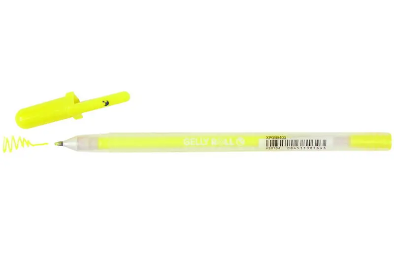 Gelly Roll Moonlight Gel Pen – Fluorescent Yellow, 0.5Mm Fine Point 1