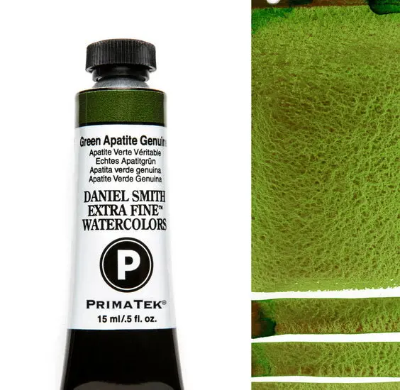 Genuine Green Apatite Watercolor – Hand-Formulated Tube, 15 Ml 1