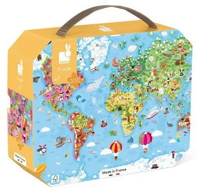Giant World Jigsaw Puzzle – 300-Piece Scenic Design 1
