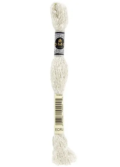 Glitter Embroidery Floss – Ecru Metallic Thread 1