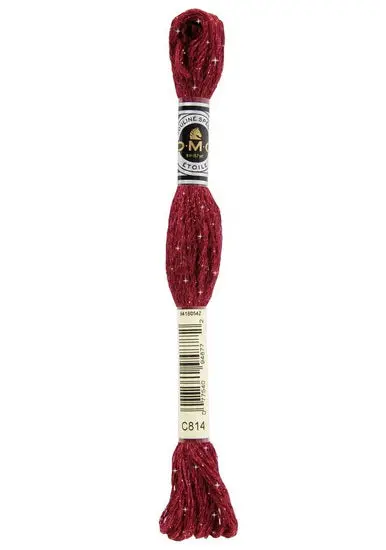 Glitter Embroidery Floss In Dark Garnet 1