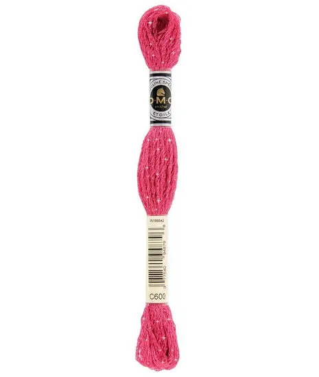Glitter Embroidery Floss In Deep Cranberry 1
