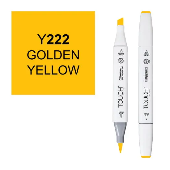 Golden Yellow Touch Brush Marker – Soft-Tip Paint Marker For Detailing 1