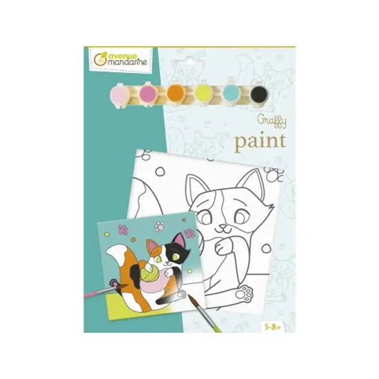 Graffy Kids’ Art Paint – Cat-Themed Set 1