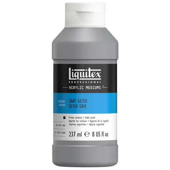 Gray Gesso Primer – 237 Ml, Acid-Free Surface Prep 1