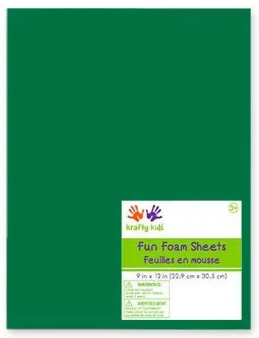 Green Foam Sheet (9 X 12 Inches) 1