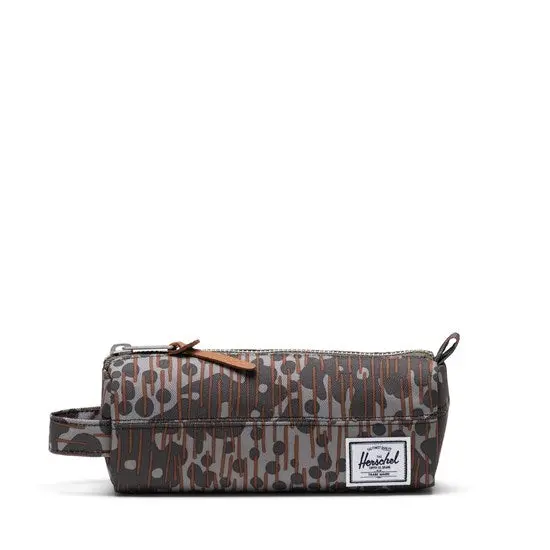 Green Pea Camo Settlement-Themed Pencil Case – Durable Zippered Organizer 1