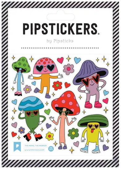 Groovy Mushroom-Themed Sticker Pack 1
