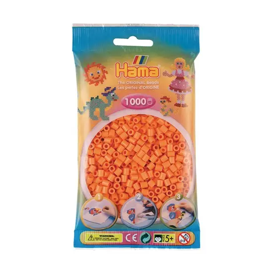 Hama Midi Beads Assortment – 1000-Piece Apricot-Colored Craft Kit 1