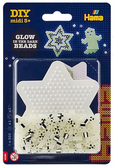 Hama Mini Bead Art Kit With Star-Shaped Pegboard (350 Beads) 1