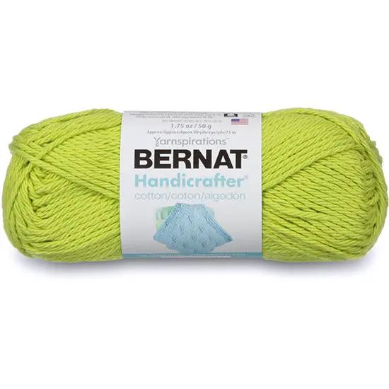 Handicrafter Medium-Weight Yarn (Worsted #4) – Hot Green, 50 Grams 1