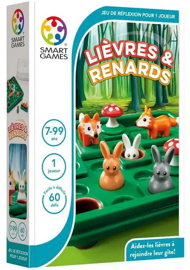 Hares & Foxes Logic Puzzle Game – Wooden Strategy Challenge For All Ages 1